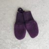 Babyvantar ullfleece – 100% ekologisk merinoull Lila