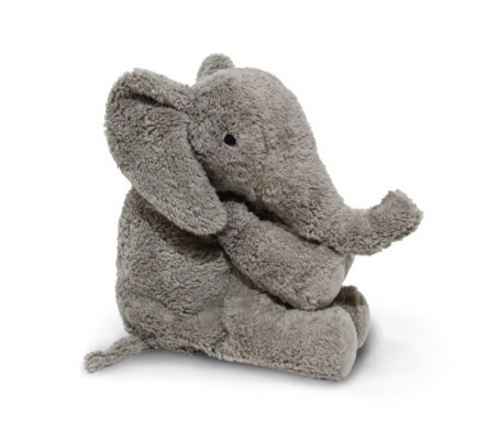 Ekologiskt mjukdjur Elefant med värmekudde, grå 35 cm