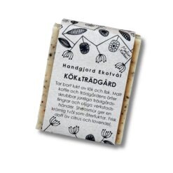 Ekotvål Kök & Trädgård från Malin i Ratan i pappersförpackning med handritat blommönster